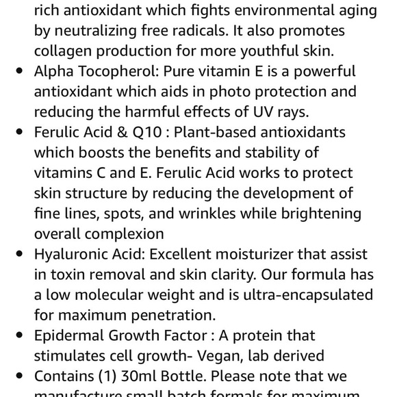 Eternal Skin Vitamin C Serum brand new in box - Picture 8 of 10